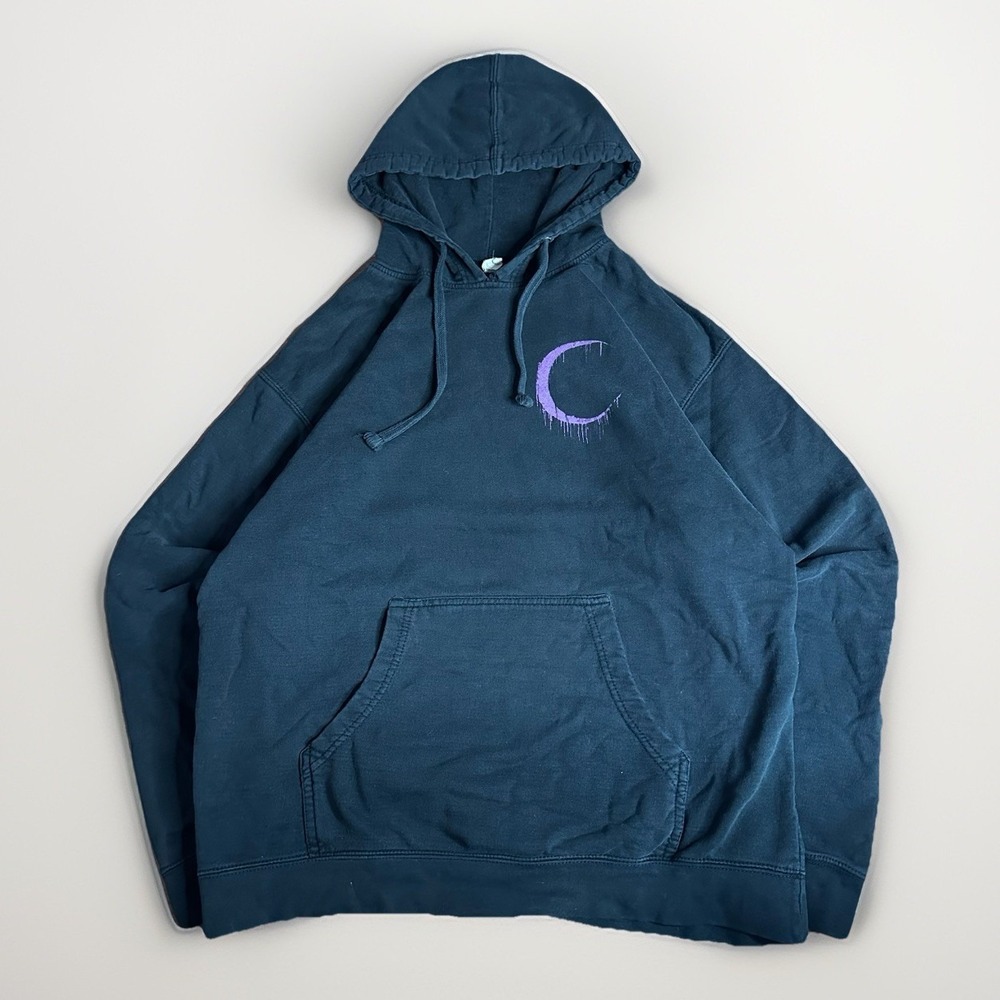 Oceano Band Hoodie Mens Large Black Purple Moon Deathcore Metal Ascendants 2015